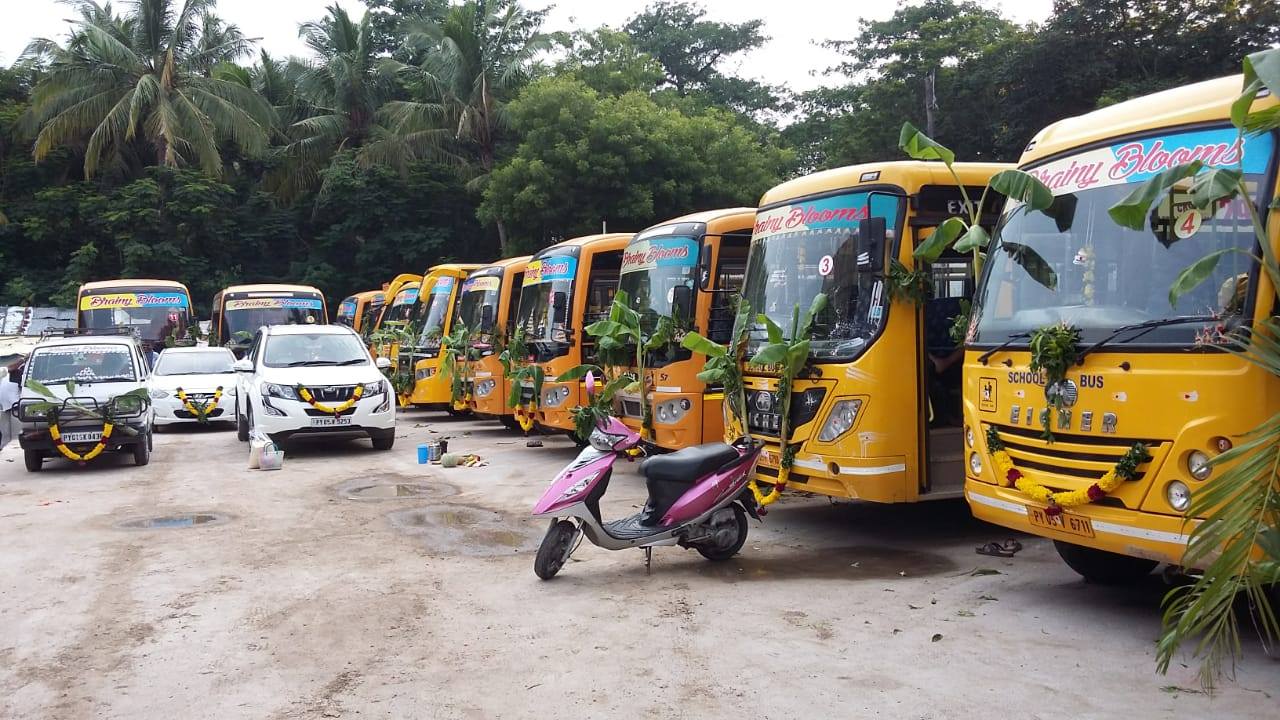 bus transport of brainy blooms